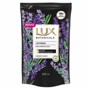 Sabonete liquido Lux refil Botanicals lavanda 200ml