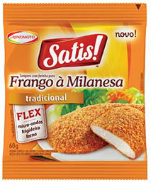 Tempero p/ frango a milanesa tradicional Ajinomoto Satis 60g