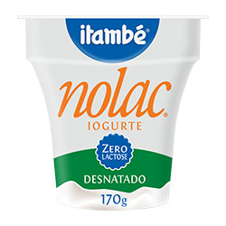 Iogurte natural desnatado zero lactose Itambé 170g