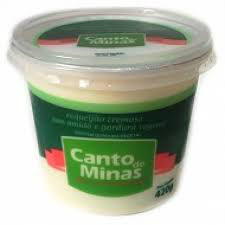 Requeijão cremoso tradicional Canto de Minas 420g