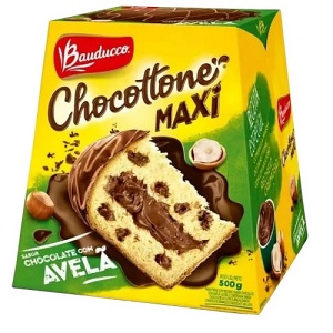 Chocottone Maxi chocolate com avelã Bauducco 500g