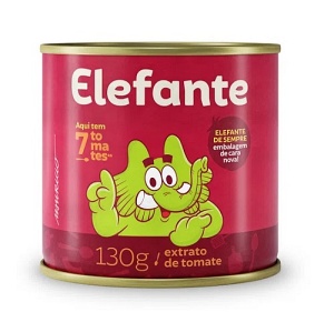 Extrato de tomate 6 tomates Elefante 130g