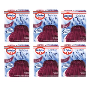 Gelatina diet de uva Dr. Oetker 12g.(pacote c/6 unid.)