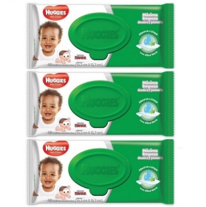 Toalhinhas umedecidas Huggies Turma da Mônica 48x1 (pacote c/3 unid.) Toalhinhas umedecidas Huggies Turma da Mônica 48x1 (pacote c/3 unid.)