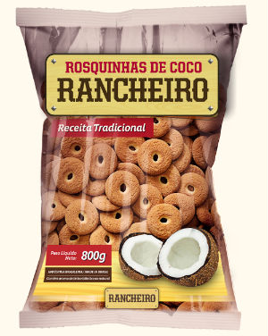 Rosquinhas de coco  Rancheiro 600g.