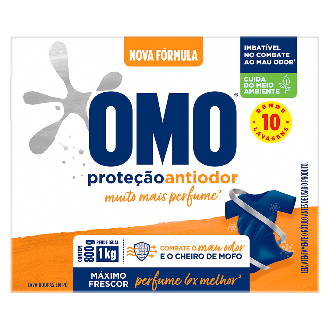 Sabão em pó Omo anti odor 800g