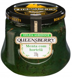 Geléia de menta c/ hortelã Queensberry 320g.