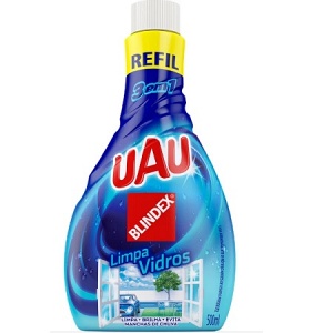 Limpa vidros e blindex Uau refil 500ml