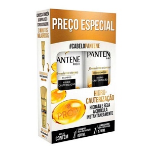 Kit Shampoo e Condicionador Pantene Hidro cauterização