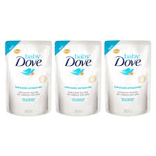 Sabonete líquido baby refil Dove 180ml (pacote c 3 unid.)