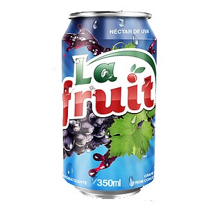 Suco pronto de uva lata La fruit 350ml