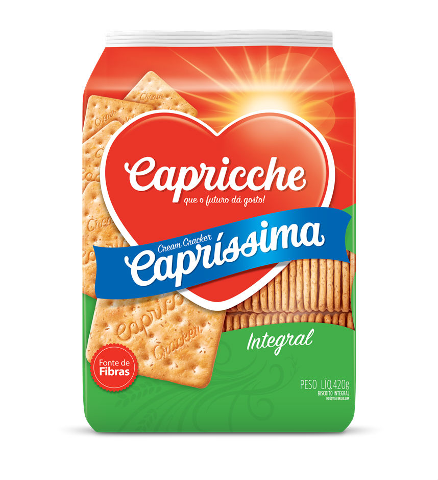 Biscoito cream cracker integral Capriche 400g