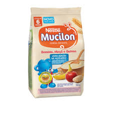 Mucilon zero açúcar de banana, maçã e quinoa 180g