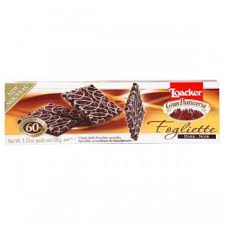 Wafer crocante coberto com chocolate Fogliette Toacker 100g