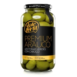 Azeitona verde premium c/ caroço Vale Fértil 500g