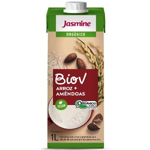 Bebida vegetal orgânica de arroz com amêndoas Jasmine 1lt