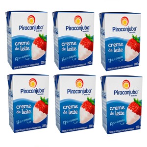 Creme de leite Piracanjuba 200ml. (pacote c/ 6 unidades)