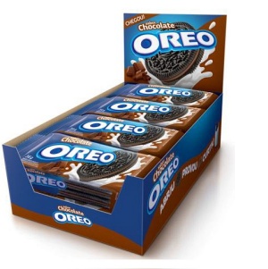 Biscoito Oreo recheado chocolate cx 8x36g