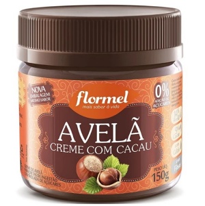 Creme de avelã com cacau zero açucar Flormel 150g 