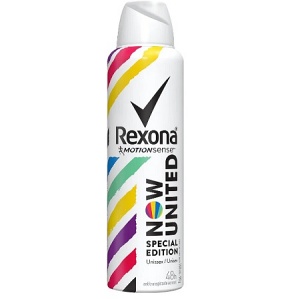 Desodorante aerosol unissex Now United Rexona 90g.