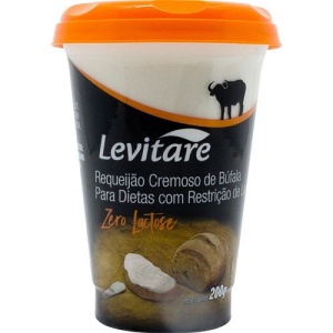 Requeijão cremoso de búfala zero lactose Levitare 200g