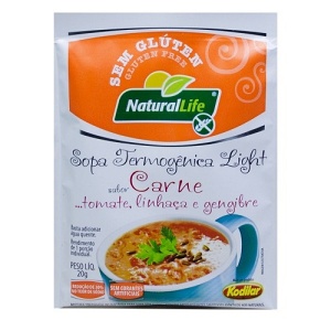 Sopa termogênica light sabor carne sem glúten Natural Life 20g