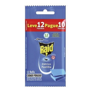 Repelente Raid pastilhas refil (12 unid.)