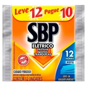 Repelente SBP pastilhas 12 horas refil (12 unid.)