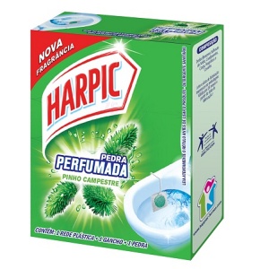 Pedra sanitária Harpic Pinho Campestre 25g.