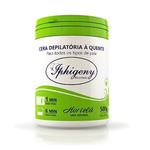 Cera depilatória Iphigeny hortelã 500g