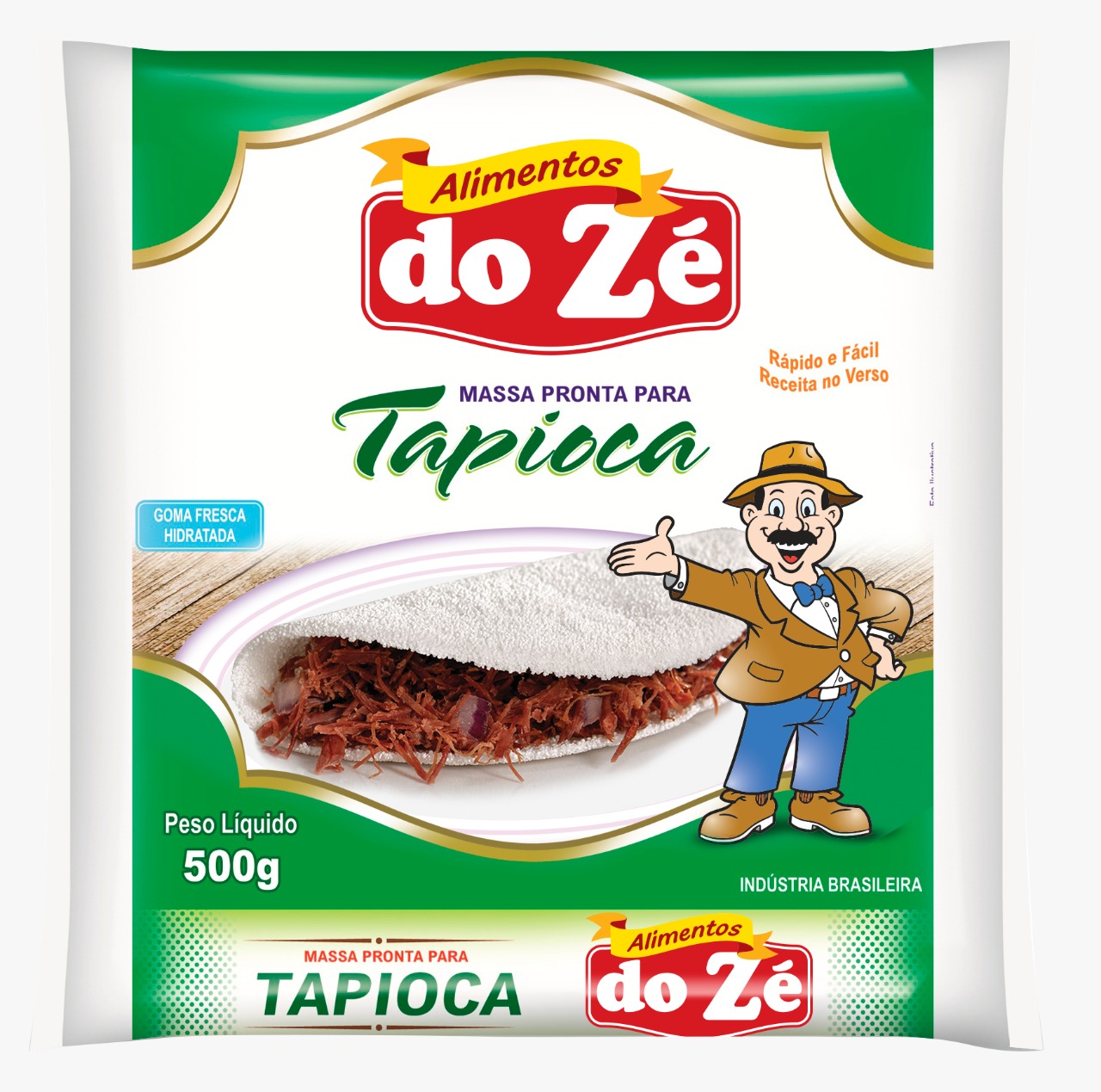 Massa pronta para Tapioca do ZÉ 500g