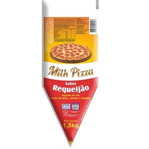 Cobertura cremosa sabor requeijão Milk Pizza bisnaga 1,5kg