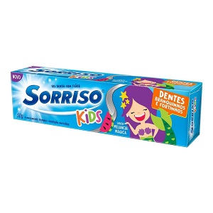 Creme dental Sorriso kids melância mágica 50g