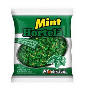 Bala mastigável de hortelã Mint Florestal 600g