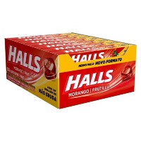 Halls de morango caixa com 21 unidades