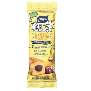 Bolinho integral de banana sem adição de açucar Linea Kids 35g