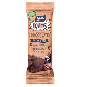 Bolinho integral de chocolate sem adição de açucar Linea Kids 35g