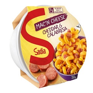 Mac'n Cheese cheddar & calabresa Sadia pote 350g