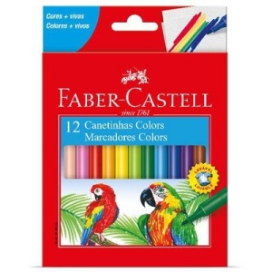 Canetinha hidrográfica Faber Castell 12 cores