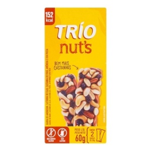  Barra de cereais tradicional Trio Nuts 60g