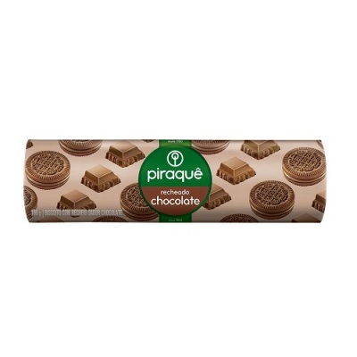 Biscoito recheado sabor chocolate Piraquê 160g