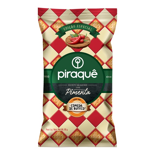 Salgadinho Piraquê Comida de Boteco Pimenta 90g