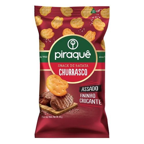 Salgadinho Piraquê Comida de Boteco Churrasco 90g