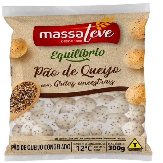 Pão de Queijo Congelado com Grãos Ancestrais Massa Leve 300g