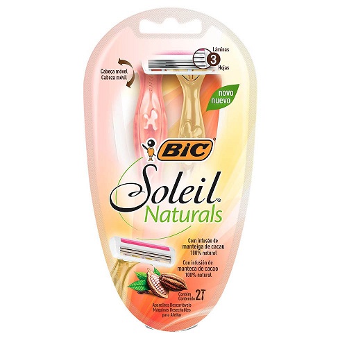 Aparelho Depilatorio BIC Soleil Naturals 2 Unidades