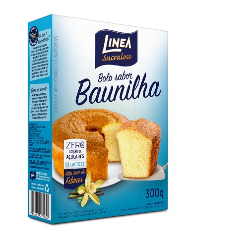 Mistura Para Bolo Linea Baunilha Zero Açúcar 300g