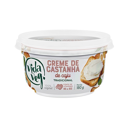 Creme de Castanha caju Tradicional Vida Veg 180g