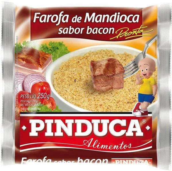 Farofa de Mandioca Pronta Bacon Pinduca 250g