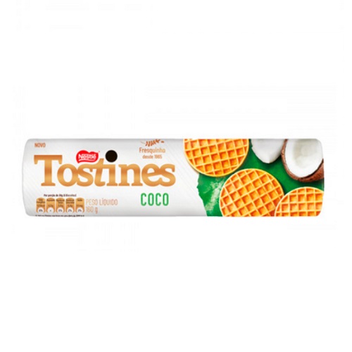 Biscoito Tostines Coco Nestlé 160g