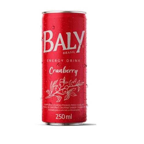 Energético Frutas Vermelhas e Granberry Baly 250ml